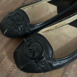 Michael Kors Black Leather Flats